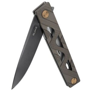 Vreckový nôž Ruike P878-AK, čiastočne otvorený, pohľad z uhla - Vreckové nože a vreckové nožíky