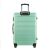 Stražnji pogled kofera BONTOUR Spinner, Puder zelena prtljaga s ručkom
