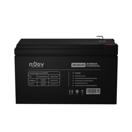 nJoy GPL09122F 12V 9Ah UPS Akkumulátor