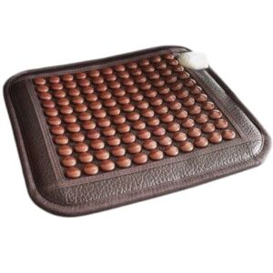 Suport de sezut pentru scaun cu pietre de jad cu incalzirede sezut pentru scaun cu pietre de jad cu incalzire turmalina Arvada® KingRelax, raze Infrarosii, temporizator caldura 45x54cm (stimu