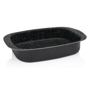 Metalac Bonsai 36cm Aluminium Backform, schwarz gesprenkelt - Pfannen