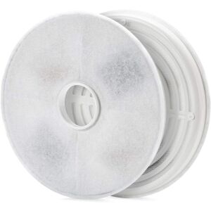 Комплект от 4 филтъра за фонтан за котки и кучета, Пречистване, Йонизация, Активен въглен, Пластмасова опора, 14,5 см 137453509 - Купа за хранене и пиене за домашни любимци