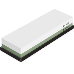 LittleDomi Messer-Schleifstein mit Silikonhalter, 2 Körnungen 3000/8000, Winkelführung, Schärfen, Finishen, Richten 137453435 - Schleifsteine