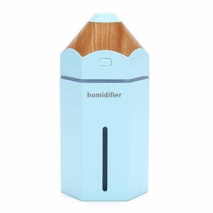 Bleistift-Luftbefeuchter für Zuhause oder Auto, Ultraschall-Aromatherapie, LED-Licht, LittleDomi Aroma Diffuser, 230 ml, Blau 137453712 - Luftbehandlung