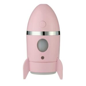 Ароматерапевтичен дифузер и ултразвуков овлажнител, ракета LittleDomi, преносим, 135 ml, розов 137453670 - Освежител за въздух