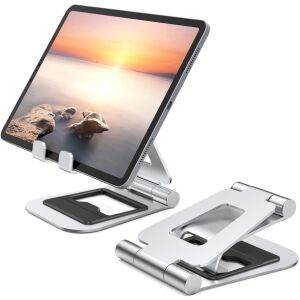 Verstellbarer universeller Schreibtischständer, LittleDomi, vollständig faltbar, kompatibel mit iPad Pro 12.9, 10.5, 9.7, Air Mini 4 3 2, iPhone 11 Pro Xs Max Xr X, Kindle, Nexus, Tab, E-Read 137453675 - Tablet-Docks & Ständer