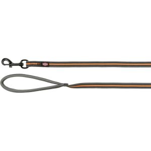 Póráz Fusion Kiképző, Gumis, M–XL: 5 m/17 mm, Grafit/Papaya 137457242 - Trixie