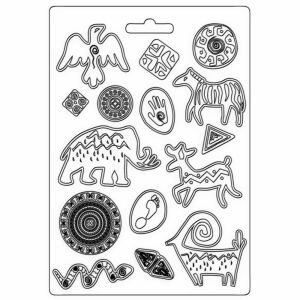 Lágy PVC öntőforma A4 - Szavanna grafiti