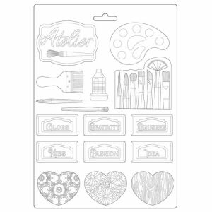 Lágy PVC öntőforma, A4 - Szalon kártyák