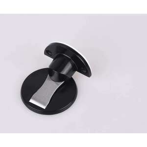 Black magnetic door stop, stainless steel, elegant design - Door