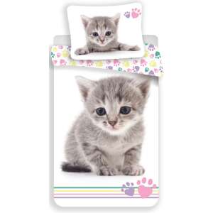 Mačacia Heart Paw posteľná bielizeň 140×200cm, 70×90 cm