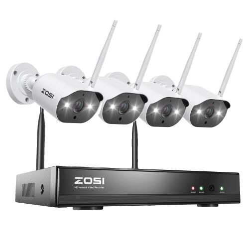 WiFi biztonsági kamerarendszer, AI emberi észlelés, 3MP felbontás, 8 ...