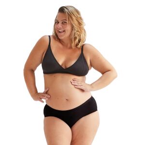 WUKA Drytech Midi Rövidnadrág - Fekete nedvszívó alsónemű inkontinenciára - WUKA