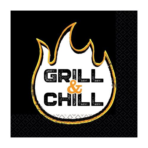 Grill &amp; Chill Black szalvéta 16 db-os 33x33 cm 137517899