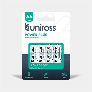 Uniross POWER PLUS 1,5V LR6/AA/ceruza tartós alkáli elem 4db/csomag 137525376 - Uniross