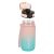 Sport Trinkflasche mit Strohhalm, Griff, 600 ml, rosa-blau 137526603