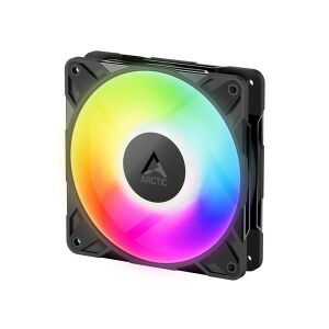 Ventilator Arctic P12 Pro A-RGB cu iluminare curcubeu, vedere unghiulară - Ventilator de PC