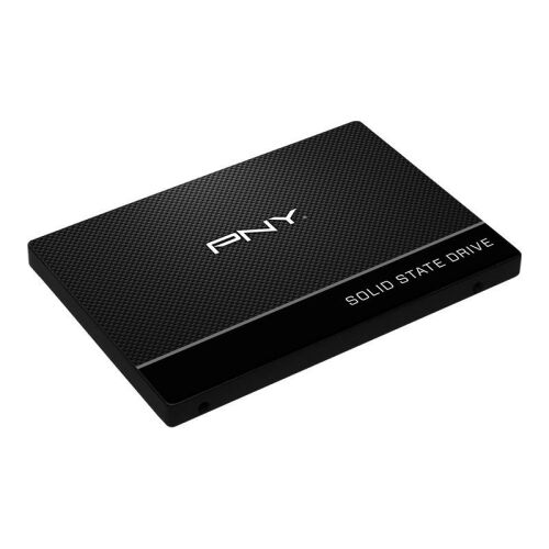 Szögletes nézet a PNY CS900 4TB SSD-ről asztali vagy laptop frissítéshez