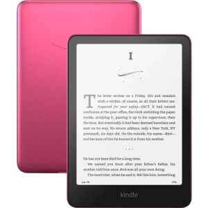 Amazon Kindle Paperwhite (2024) 7 hüvelykes e-olvasó, 32GB, Metallic Raspberry szín, elölnézet - eBook olvasó