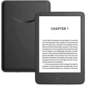Amazon Kindle (2024) 6 hüvelykes E-olvasó, 16GB, Fekete, reklámokkal - eBook olvasó