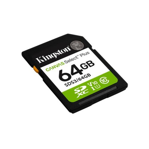 Kingston Canvas Select Plus Gen3 64GB SDXC Memóriakártya