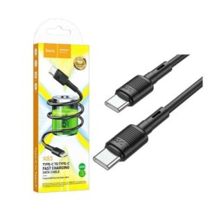Hoco X83 USB-C - USB-C töltő és adatkábel, 1 méter, fekete - Hoco