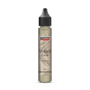 Pentart Bézs Bársonypor kézműveshez, 30ml - Pentart