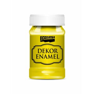 Pentart Dekor Zománcfesték 100ml - Sárga, Magasfényű, Vízbázisú - Pentart