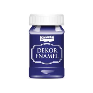 Pentart Dekor Zománcfesték 100ml - Sötétkék, Magasfényű, Vízbázisú - Pentart