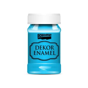 Pentart Dekor Zománcfesték 100ml Világoskék, Magasfényű Vízbázisú Hobbyfesték - Pentart