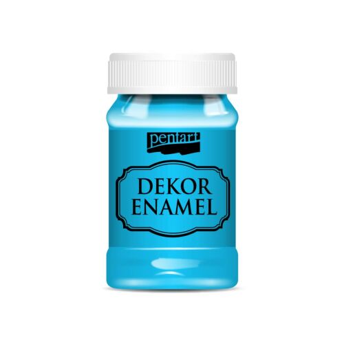 Pentart Dekor Zománcfesték 100ml Világoskék, Magasfényű Vízbázisú Hobbyfesték