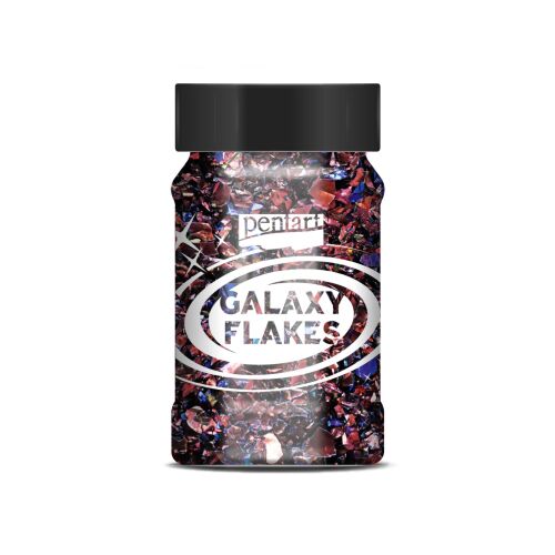 Pentart Galaxy Flakes 100ml Mars Barna, irizáló dekorációs pelyhek kézműves és művészeti projektekhez - Dekor glitter és flitter
