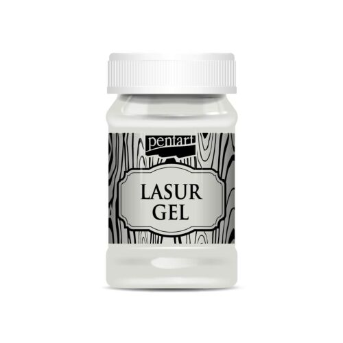 Pentart Fehér Lazúr Gél 100ml fa színezéshez és védelemhez 