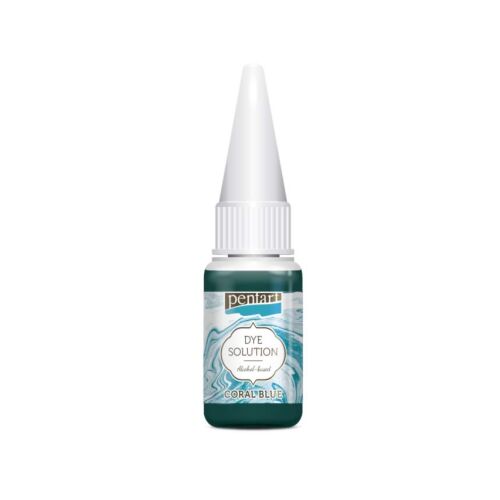 Pentart Korallkék Alkoholos Színező Oldat 10ml gyantához - Hobby festék