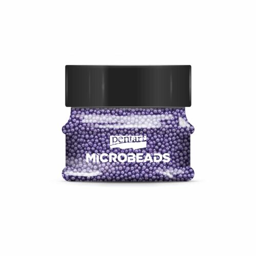 Pentart Szórógyöngy lila 0,8-1mm, apró üveggyöngyök kézműves, scrapbooking és mixed media projektekhez