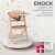 Kinderkraft Enock Beige High Chair with awards