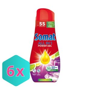 Somat All in 1 mosogatógép Powergél lemon&amp;lime 990ml KARTON - 6 db 137534133 - Gépi mosogatás