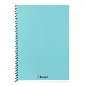 Spirálfüzet vonalas FORTUNA Monocolor A/5 70 lapos pasztell kék 137537100 - Fortuna