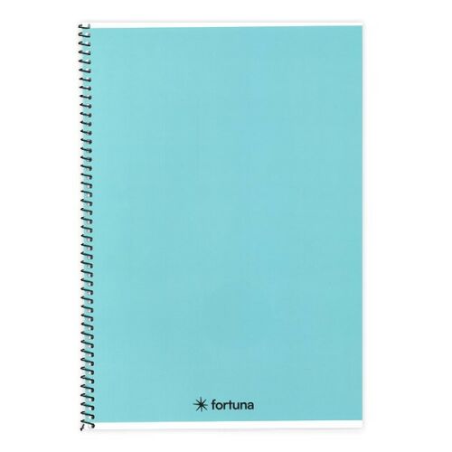 Spirálfüzet vonalas FORTUNA Monocolor A/5 70 lapos pasztell kék 137537100