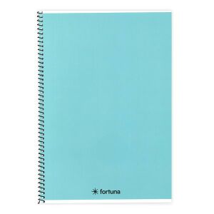 Spirálfüzet vonalas FORTUNA Monocolor A/4 70 lapos pasztell kék 137537224 - Fortuna