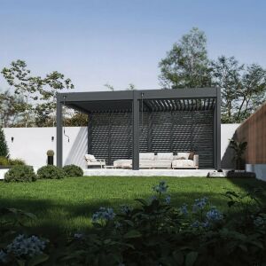 SUN DELUX 3,6x5,3 m antracit terasz pergola