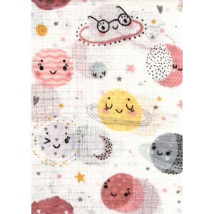 Mintás textil pelenka 1db-os - mosolygó bolygó 137540685 - Textil pelenka