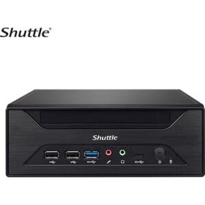 Shuttle XH610 PC/munkaállomás alapgép 3,5 liter méretű számítógép Fekete Intel H610 LGA 1700