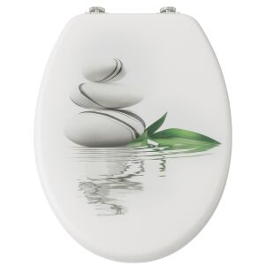 Pepita MDF WC sedadlo s pomaly sa zatvárajúcim vekom - Stones #white