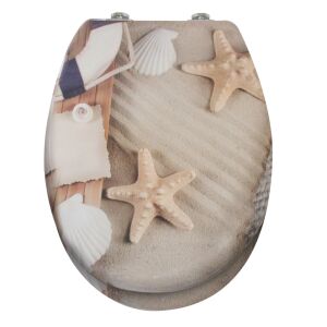 Deska sedesowa Pepita MDF z wolno zamykającą się pokrywą - Sandy beach #beige 137542326 - Deska sedesowa