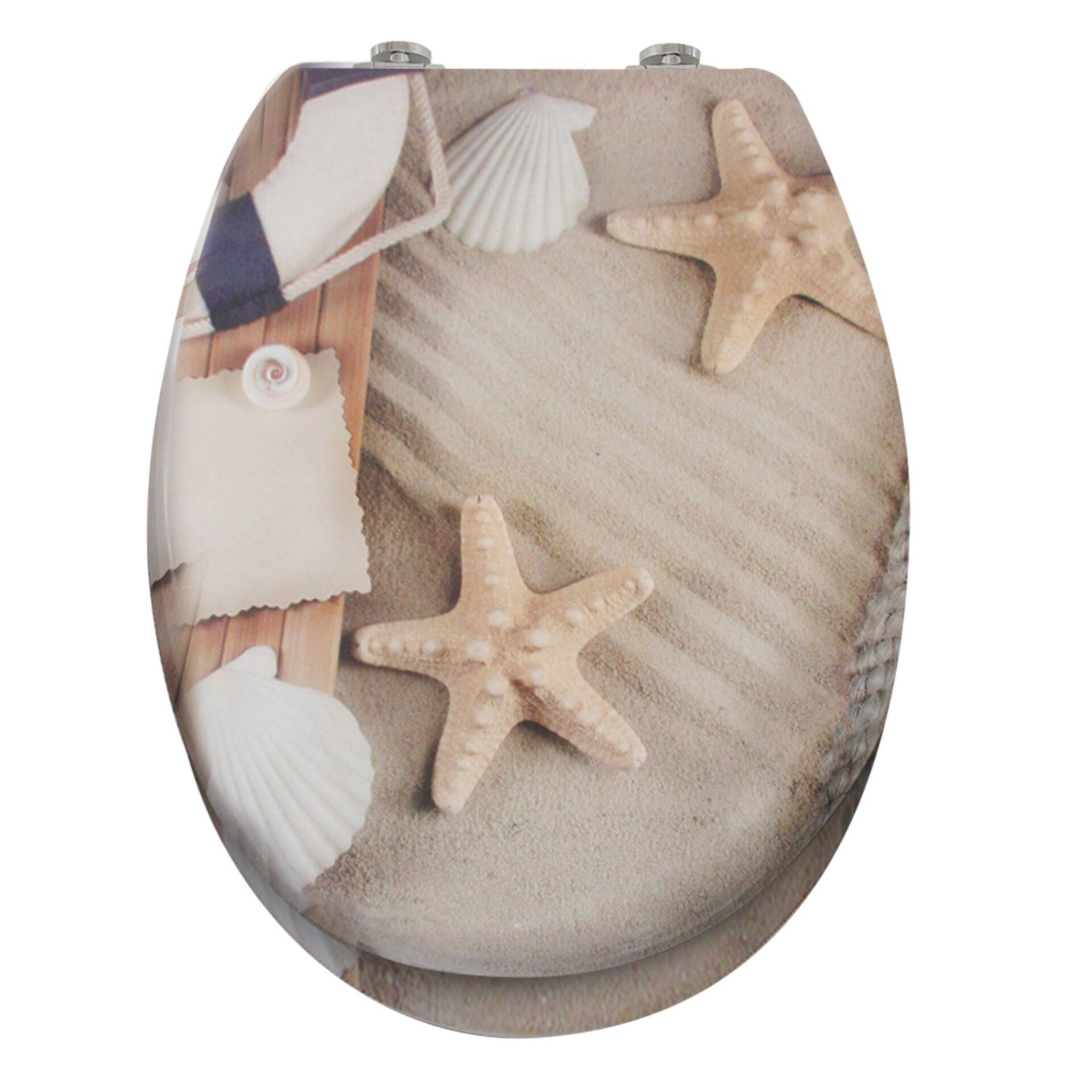 E-shop Pepita MDF WC sedadlo s pomalým zatváraním - Sandy beach - béžová