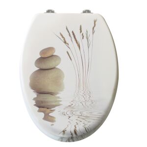 Pepita MDF WC ülőke lassan záródó fedéllel - Kőrakás #fehér