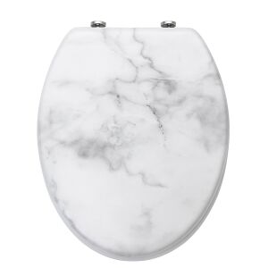 Pepita MDF WC ülőke lassan záródó fedéllel - Márvány #fehér