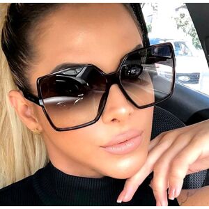 Veľké Dámske Slnečné Okuliare v Štýle Mušiek, Čierne, s UV Ochrannými Sklenými 137543141 - Dámske doplnky