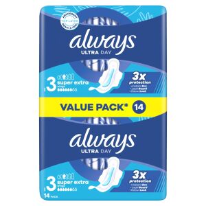 Always Ultra Day Night sanitary pads, 14 count value pack - Always